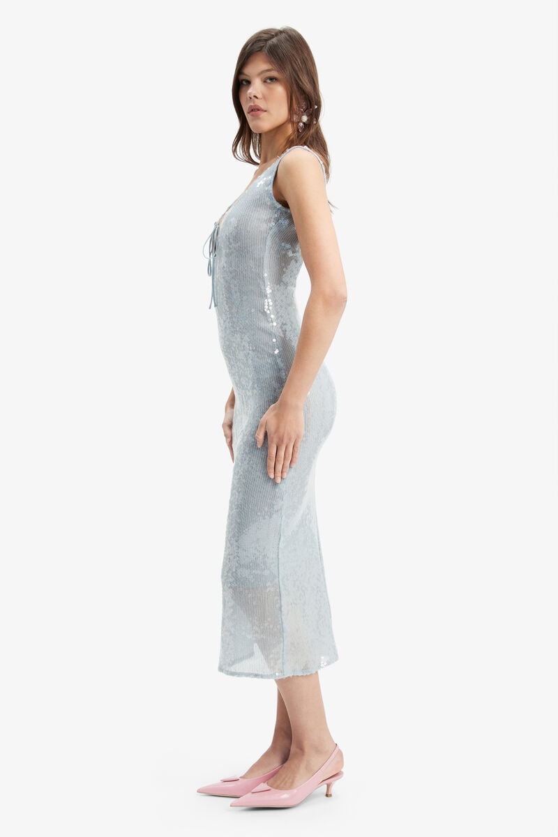 Isha Sequin Midi Dress