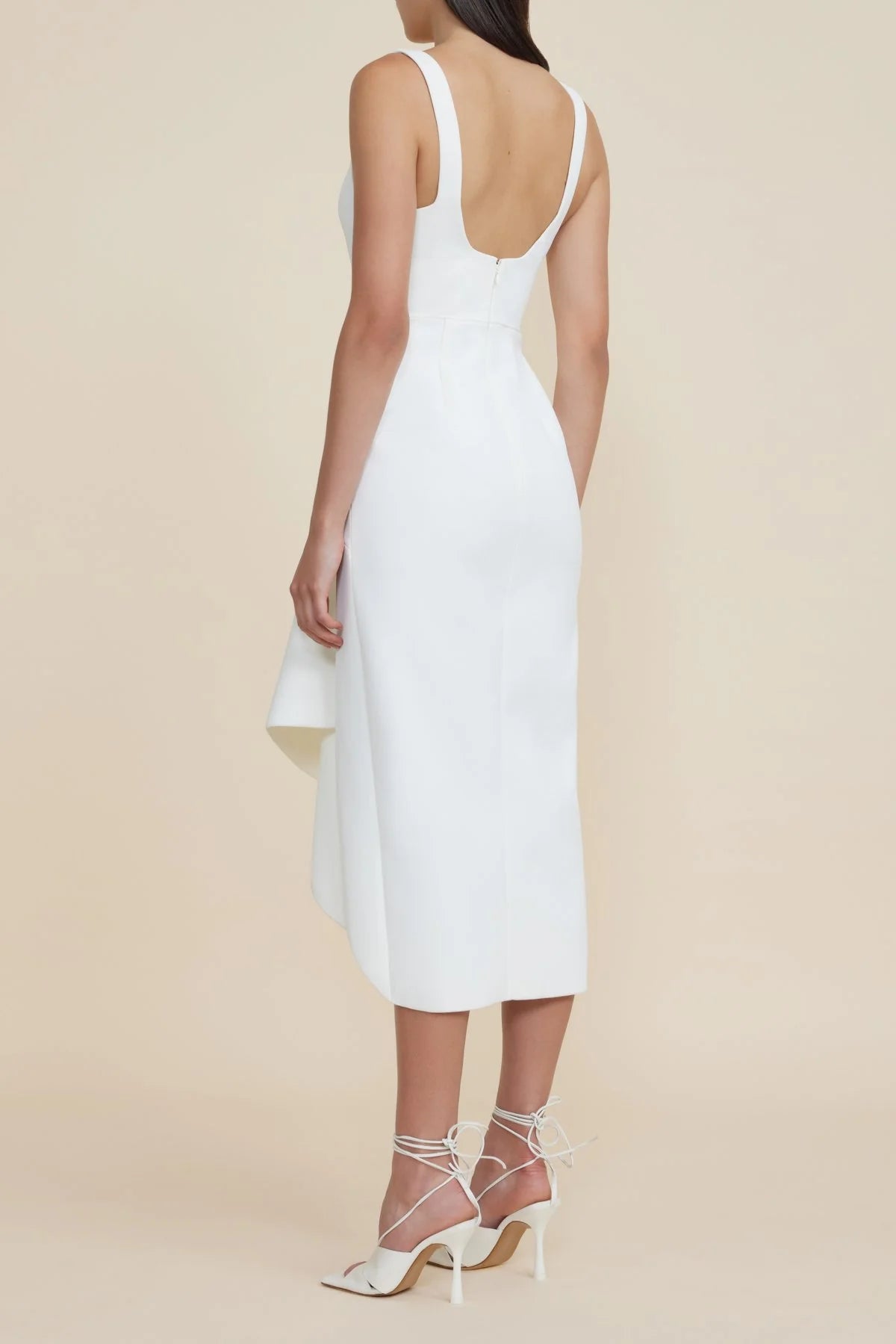 Gowrie Midi Dress in Ivory