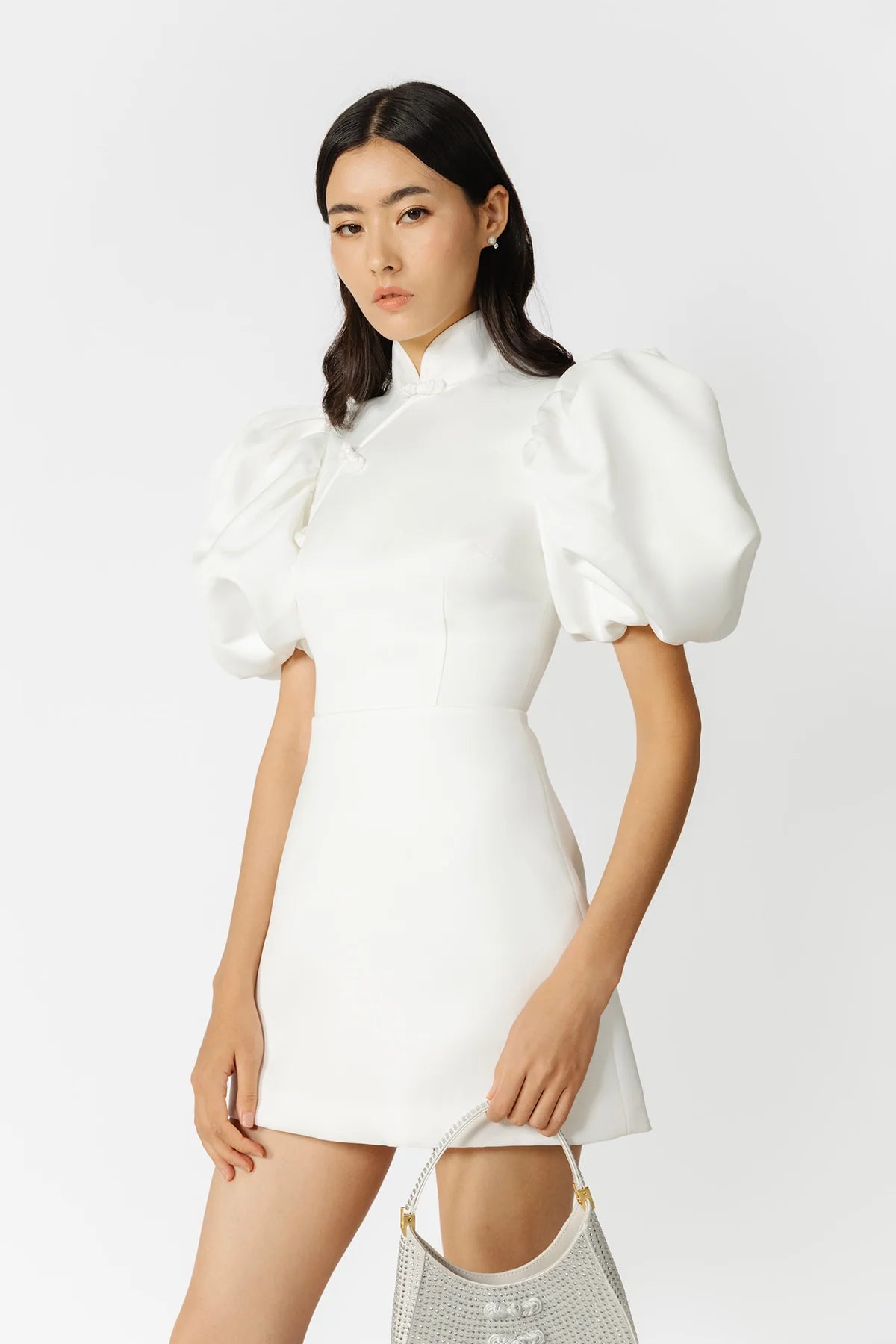 Beth Mini Dress in White