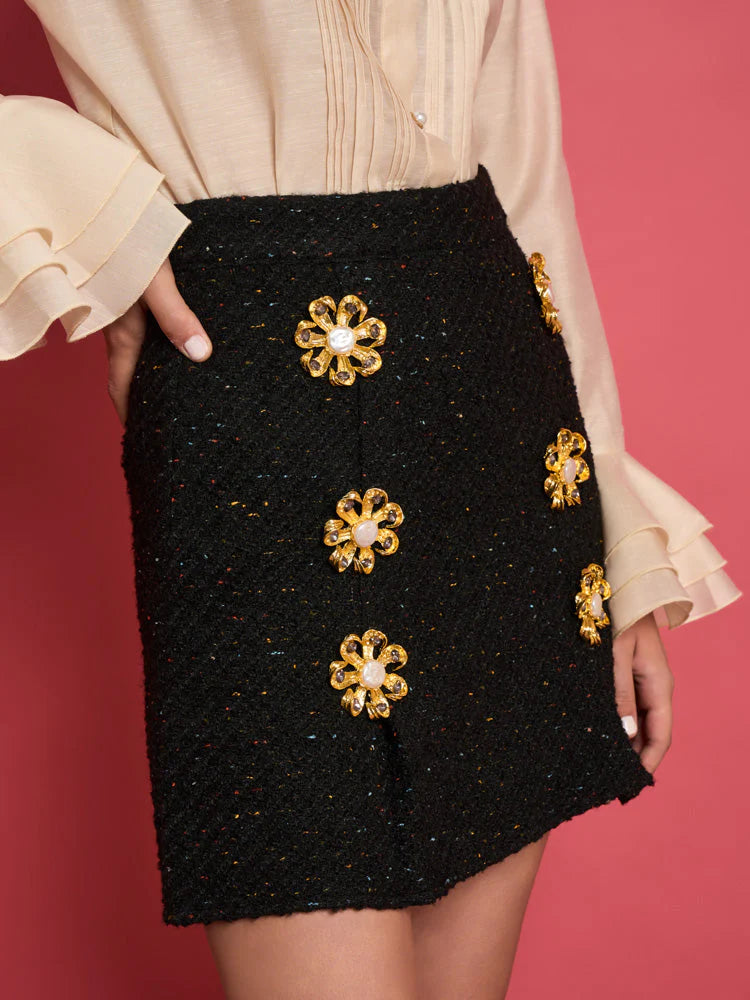 Zoya Tweed Mini Skirt