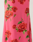 Sylvie Floral Dress in Pink Rose