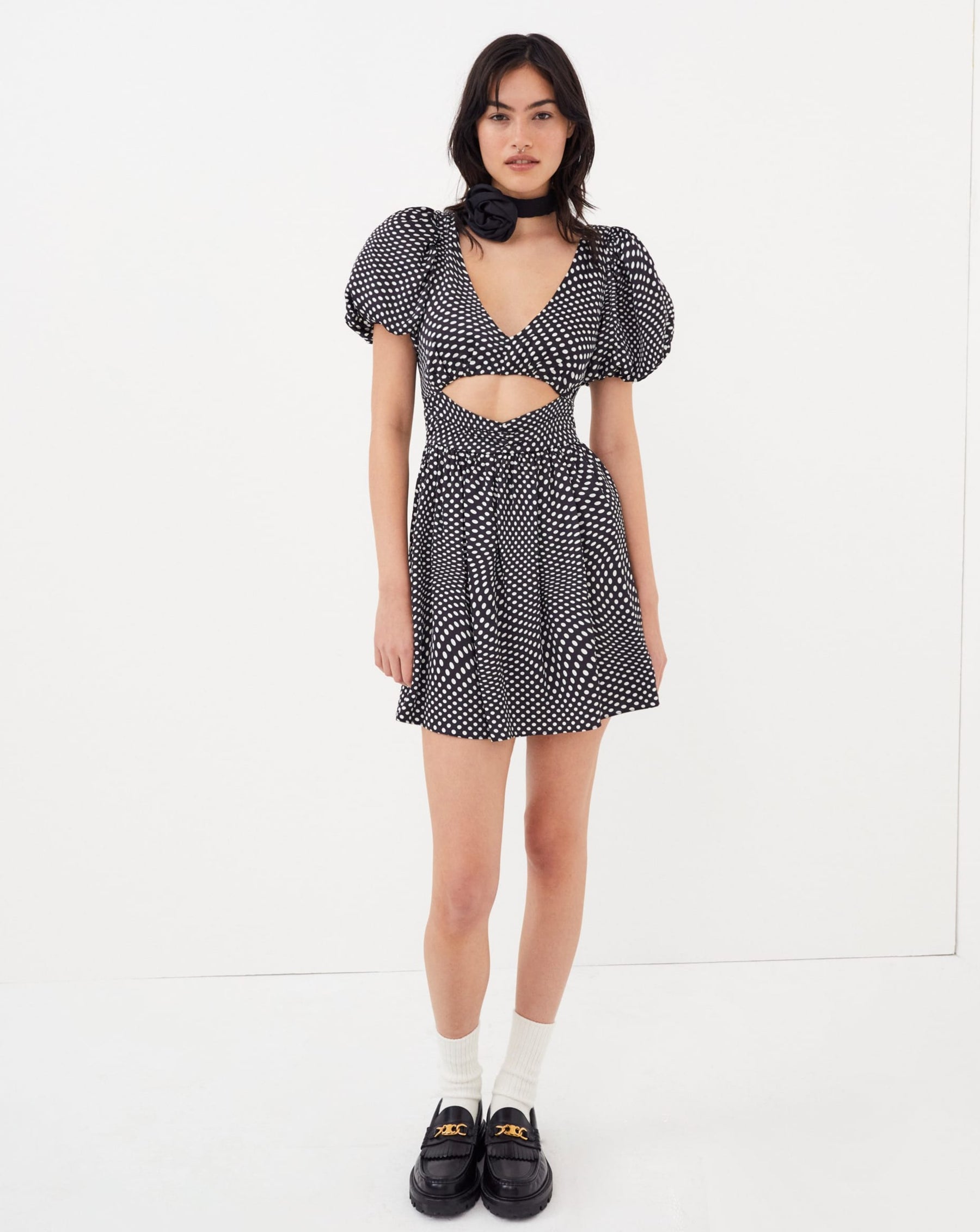 Anya Puff Sleeve Mini Dress