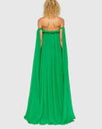 Camilla Draped Floor Length Dress