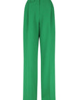 Irena High Waisted Tailored Pant - Tree Green