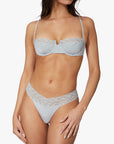 Balconette Bra and Lace Thong Set