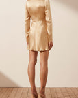 Felicity Long Sleeve Cut Out Front Mini Dress
